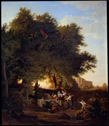 At the Well 19th century. Creator: Richter, Adrian Ludwig (1803-1884)