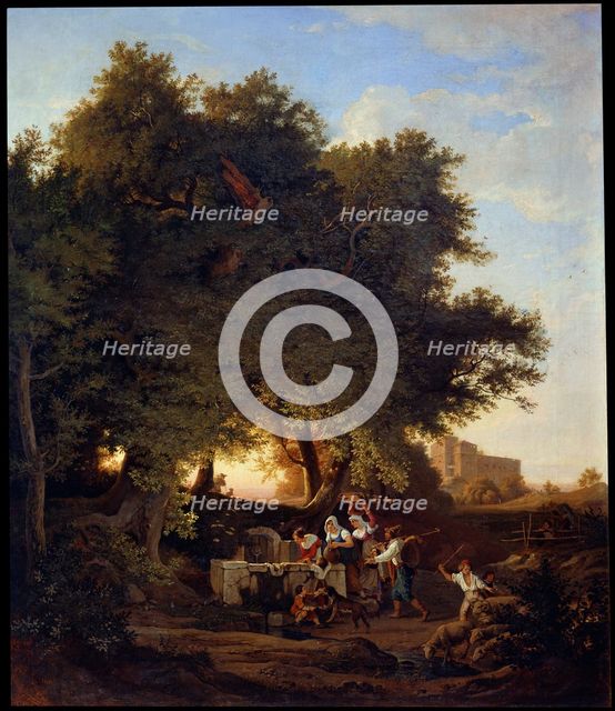 At the Well', 19th century. Creator: Richter, Adrian Ludwig (1803-1884).