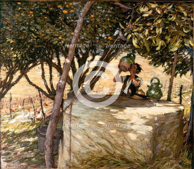 At The Well, c1880-1920. Creator: Henry Herbert la Thangue.