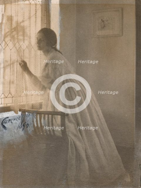 At the Window, 1896. Creator: Clarence H. White (American, 1871-1925).