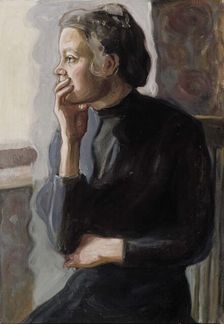 At the Window, 1909. Creator: Yrjö Aleksander Ollila