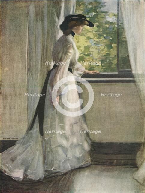 'At The Window', c1916. Artist: George Henry.
