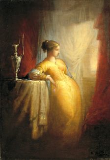 At the Window, ca. 1870. Creator: William Rimmer
