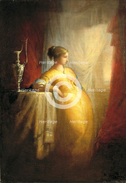 At the Window, ca. 1870. Creator: William Rimmer.