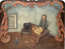 At the Writing Table, c. 1790. Creator: Unknown