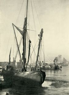 "At Tilbury Lie the Steamers Which Carried To England A Fraction of the Mighty Coronation... 1937. Creator: J Dixon-Scott