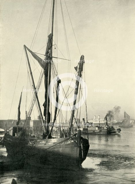 "At Tilbury Lie the Steamers Which Carried To England A Fraction of the Mighty Coronation...', 1937. Creator: J Dixon-Scott.