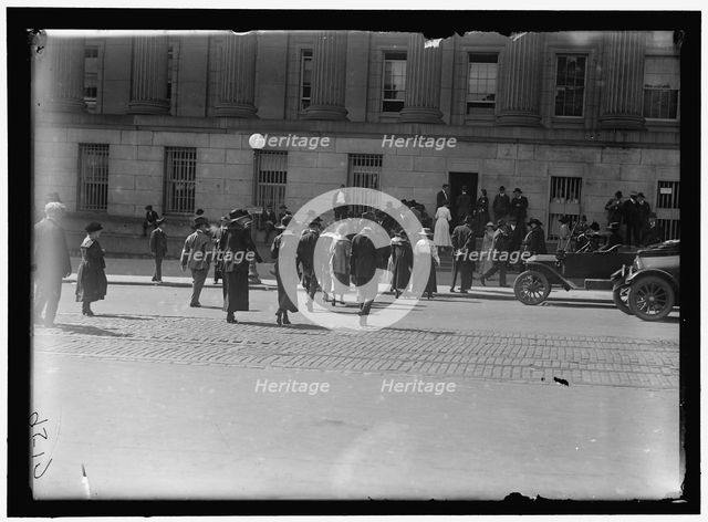 At Treasury, between 1916 and 1918. Creator: Harris & Ewing.