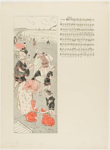 At Trouville, published August 28, 1892. Creator: Theophile Alexandre Steinlen