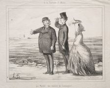 At Varenne-Saint-Maur: Behold! Here it is, my house in the country!, 1862. Creator: Honoré Daumier (French, 1808-1879)