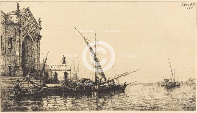 At Venice, 1878. Creator: Adolphe Appian.