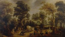 Attack of Robbers, 1610. Creator: Sebastian Vrancx