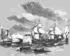'Attack of the Allied Fleets on Sebastopol.1854. Creator: Unknown