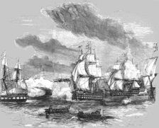 'Attack of the Allied Fleets on Sebastopol.1854. Creator: Unknown