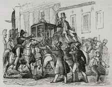 Attack on Martínez de la Rosa, 1845. Creators: Eusebio Zarza, Chamorro