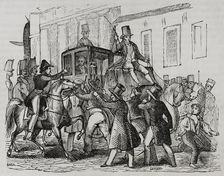 Attack on Martínez de la Rosa, 1845. Creators: Eusebio Zarza, Chamorro