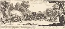 Attack on a Coach, c. 1633. Creator: Jacques Callot