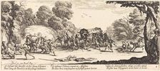 Attack on a Coach, c. 1633. Creator: Jacques Callot
