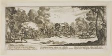 Attack on a Coach, plate eight from The Large Miseries of War, n.d. Creator: Gerard van Schagen