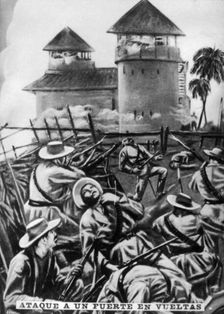 Attack on a fort, January 1897, (c1910)