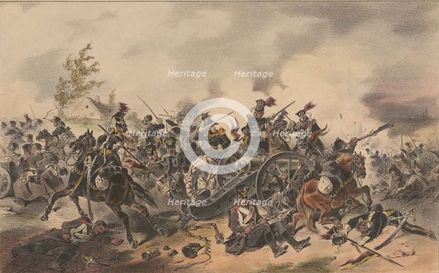 Attack on a Russian battery, 1835.