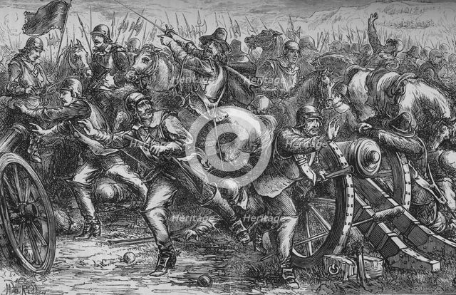 'Attack on Leith', c1560, (c1880). Artist: Unknown.