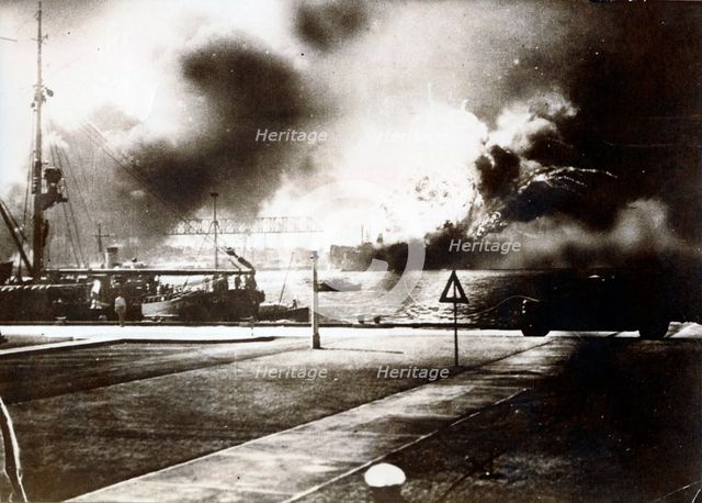 Attack on Pearl Harbor, December 7th, 1941. Creator: Unknown.