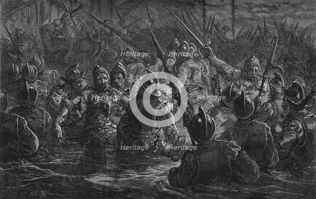 'Attack on Porto Rico', 1797, (c1880). Artist: Unknown.