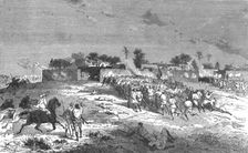 'Attack on Sansandig by Ahmadou's army; Journey from the Senegal to the Niger 1875. Creator: Unknown