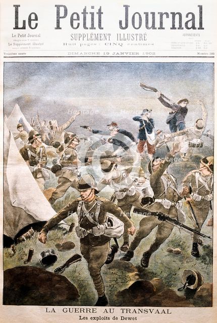 Attack on the British encampment at Tweefontein, South Africa, Boer War, 1901 (1902). Artist: Unknown