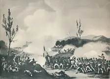 Attack on the Road to Bayonne, December 13, 1813 c1813 (1909). Artist: Thomas Sutherland