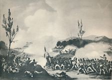 Attack on the Road to Bayonne, December 13, 1813 c1813 (1909). Artist: Thomas Sutherland