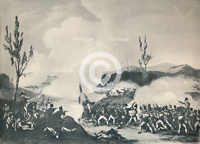 'Attack on the Road to Bayonne, December 13, 1813', c1813 (1909). Artist: Thomas Sutherland.