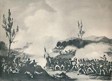 Attack on the Road to Bayonne, December 13, 1813 c1813 (1909). Artist: Thomas Sutherland