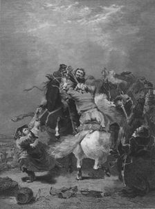 Attack on the Smugglers, Guy Mannering c1837. Creator: Cosmo Armstrong