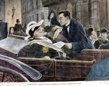 Attack against Maura in Barcelona Antonio Maura (1853-1925), Spanish statesman, he was several t…