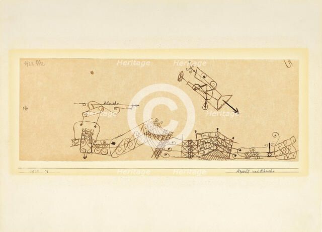 Attack and Defense, 1922. Creator: Klee, Paul (1879-1940).