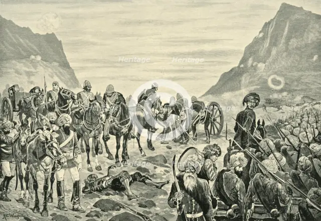 'Attack in the Kuram Valley', (1901). Creator: Richard Caton Woodville II.