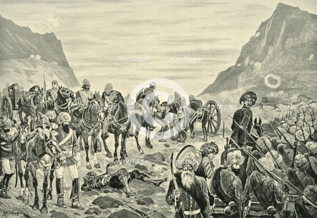'Attack in the Kuram Valley', (1901). Creator: Richard Caton Woodville II.