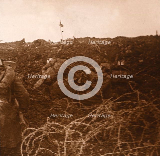 Attack, Les Éparges, northern France, 1915. Artist: Unknown.
