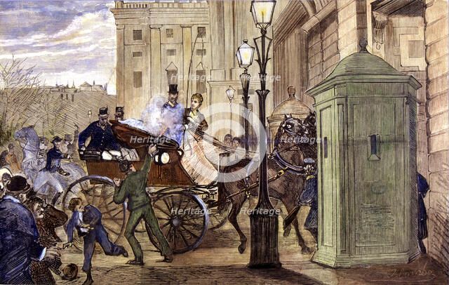 Attempt terrorist on entering the Palace, 30th of December of 1879 to Alfonso XII, King of Spain …