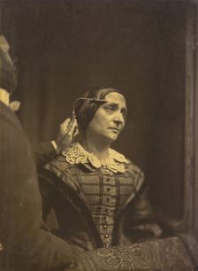 Attention, attentive gaze (left); Painful attention (right), 1854-1856, printed 1862. Creator: Duchenne de Boulogne
