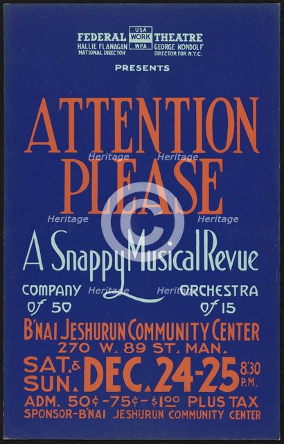 Attention Please, [193-]. Creator: Unknown.