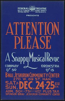 Attention Please, [193-]. Creator: Unknown