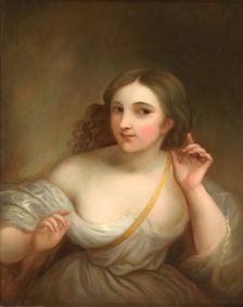 Attention (Self-portrait), 1841. Creator: Maria del Rosario Weiss