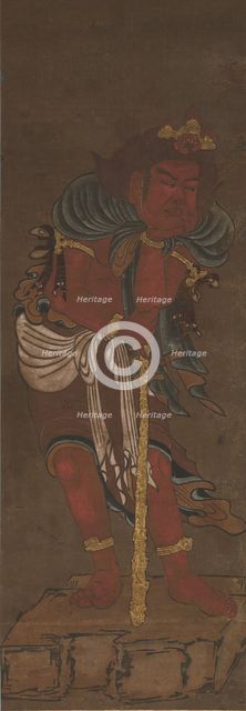 Attendant of Fudo Myoo, 14th century. Creators: Ryushu Shutaku, Unknown.