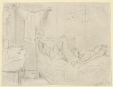 Attendant que le linge sèche! Cologne, 1858. Creator: James Abbott McNeill Whistler