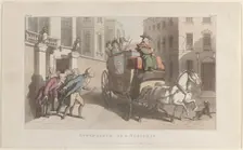 Attendance on a Nobleman, from "The Vicar of Wakefield", May 1, 1817., May 1, 1817. Creator: Thomas Rowlandson