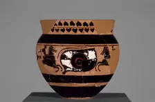Attic Black-Figure Mastoid Cup, about 490 BC. Creator: Unknown