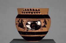 Attic Black-Figure Mastoid Cup, about 490 BC. Creator: Unknown